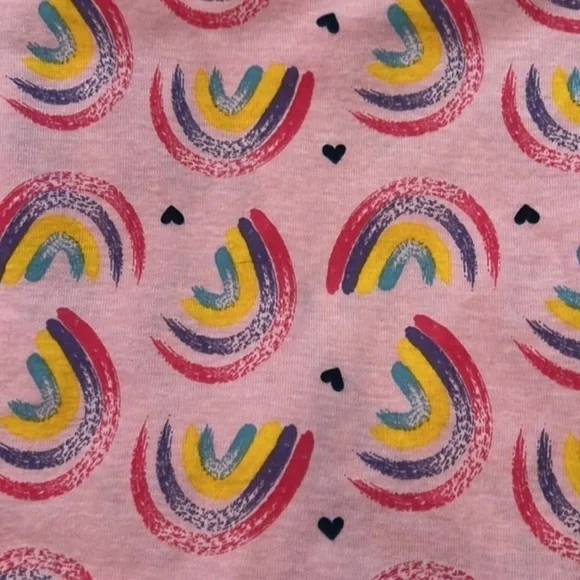 Little Kids Wonder Nation 2 Piece Rainbow Pajamas - Picture 2 of 3